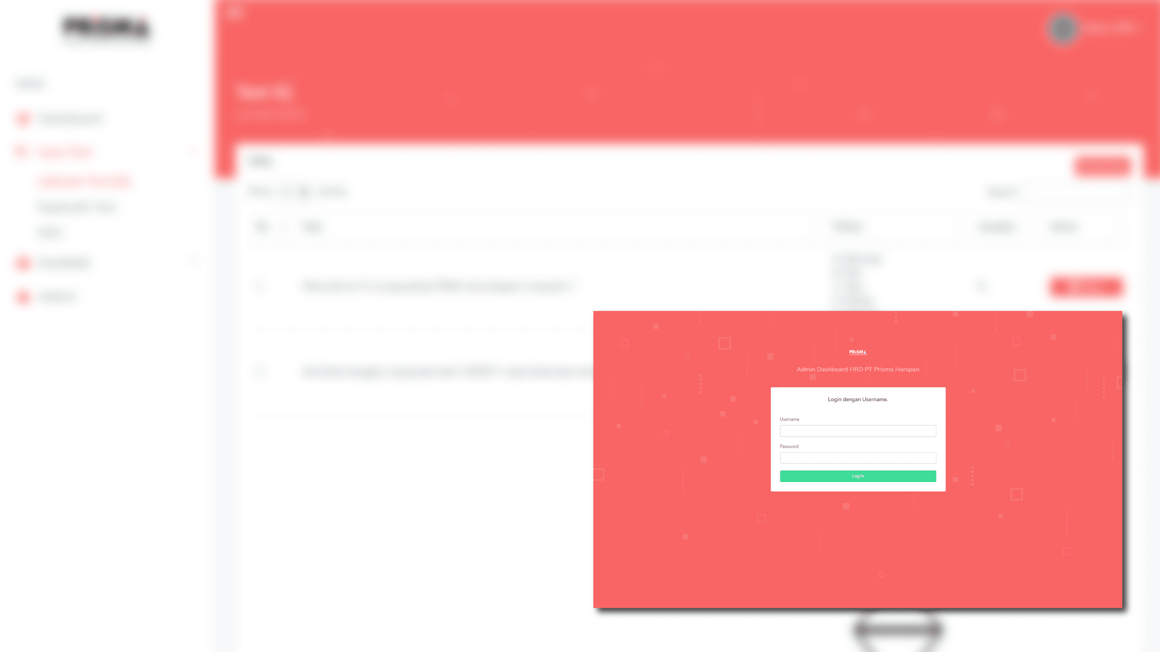 Preview of Recruitment System